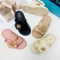Vaikiškos šlepetės vasarinės berniukams ir mergaitėms vaikiškos namų mielos gėlės minkštu padu vėsios šlepetės vienu žodžiu plokščiapadės vaikiškos šlepetės 26