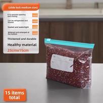 Food-grade Fresh-keeping Bags, Sealing Bags, Household Refrigerator-specific Frozen Self-sealing Bags, Fruit and Snack Storage Bags, with Zippers Medium - 1 bag
