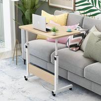 Portable Adjustable Laptop Desk and Bedside Table 49x29 gray