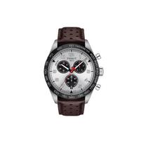 TISSOT 516 Kvarcinis Mechanizmas Vyriški Laikrodžiai Laikrodis 45mm Sidabrinis Ciferblatas Odinis Dirželis T131.617.16.032.00 Silver Dial