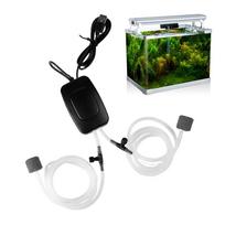 USB Aquarium Air Pump Low Noise Fish Tank Aerator Quiet Aquarium Air Pump Portable Bubbles Oxygen Pump Aquarium Air Pump Filter juoda