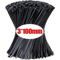 50/100/500/1000Pcs Plastic Nylon Cable Ties Self-locking Zip Ties Adjustable Cord Straps Wire Fastening Loop for Home Office Cable Management 3*100mm 50pcs juoda