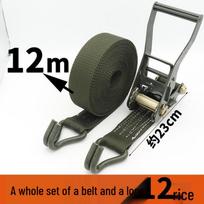 Heavy Duty Military Green Cargo Ratchet Tie-Down Strap