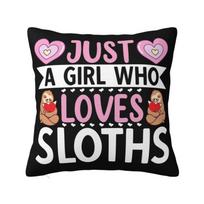 Luxury Not Fast Not Furious Cute Sloth Cushion Covers xcm Velvet Throw Pillow Case for Car Square Pillowcase Home Decor 30x30cm
