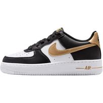 (GS) Nike Air Force 1 Low 'Black White Metallic Gold' Kids' CT3839-009 EU 36.5