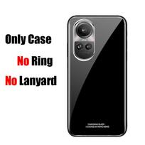 Tempered Glass Magnetic Ring Stand Holder Phone Case For OPPO Reno 10 Pro Plus Shockproof Lanyard Back Cover FOR Reno 9 Pro 8T 7 For Reno 10