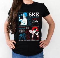 sk8 the infinity new T-shirt anga lame reki and langa miya joe cherry tadashi XXL