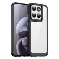Skirta Motorola Moto G87 G 87 dėklams Atsparus smūgiams silikoninis TPU buferis Su skaidriu kietu PC telefono dangtelio buferiu Skirta Motorola Moto G77 G67 For Moto G67 žalsvai mėlyna