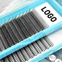 Anime Spire Pre Made Natural Sparkle Lash Extension Supplies Wholesale Spike Eyelash Extensions Soft for Premade Volume Fan regular box&6 mm&J&0.03 mm