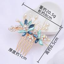 Hair Accessories Women'S Premium Flower Paint Hair Comb Wedding Bride Wedding Styling Dance Performance New Hair Accessories