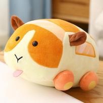 Minkštas ir mielas Puipui jūrų kiaulytės pliušinis žaisliukas raktų pakabukas Anime personažas Kolekcinis 10cm oranžinė
