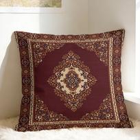 Luxury Persians R-Rug Pillow Case Design Pillow Cover Retro Trendy Pillowcases For Couch Sofa Bedroom Peach skin 18*18(CM)-1Pcs