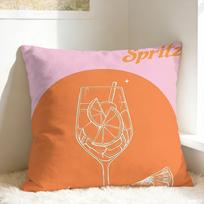 Pillow Case Aperols Spritz Custom Pillow Cover For Wedding Party Home Decor Novelty Pillowcases Peach skin 18*18(CM)-1Pcs