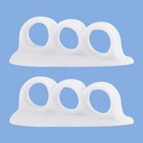 2Pcs Toe Separator Hallux Valgus Silicone Corrector Foot Care  Bunion Straightener Pedicure