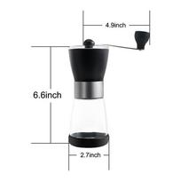 Coffee Grinder Hand-cranked Glass Coffee Machine Manual Coffee Maker juoda