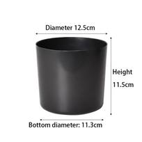 Plastikinis vazonas Tiesus juodas Vidinis Balkonas Sodinimas Lazy Planter Gėlių vazonas Augalas Sodininkystė Sodmenų vazonas 12.5*11.5 1pc juoda