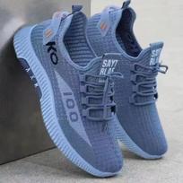 Vyriški batai Vasariniai sportbačiai Patogūs kvėpuojantys balti batai Flyknit kvėpuojantys laisvalaikio batai 44 pilka