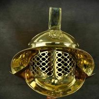 LARP SCA 18GA Helmet Medieval Gladiator Brass Reconstruction Armor