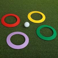 4 Pieces Golf Putting Rings Hole Cup for Use on Carpet Silicone Target Circles
