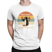 Noot Noot Pingu Penguin Meme Gift Cotton Tshirt Crewneck Clothes Printing Men Women Tee Shirt M