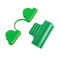 New Type of Film Double-head Film-pressing Clamp, Greenhouse Fixator, Glass Rod Bracket Clamp, Arched Greenhouse Film-pressing Line 7mm single green