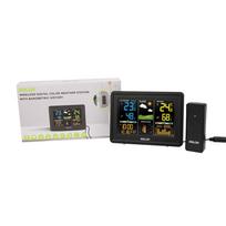 Wireless Digital Weather Station RCC Atomic Alarm Clock Calendar Temperature Humidity Moon Phase Barometer Forecast Sensor