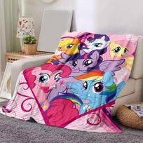 1 vnt. My Little Pony Dash flanelinis pledas, minkštas ir jaukus užtiesalas namų dekoravimui, sofos uždangalas. B093 80x120cm blue