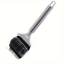 1PC Stainless Steel Noodle Cutter, Multi-functional Household Manual Noodle Cutter, Kitchen Noodle Cutting Machine, Roller Noodle Cutting Artifact sidabras