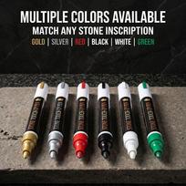 3mm Tip Tombstone Paint Marker Waterproof Memorial Inscription Pen  Memorial Inscriptions 1pc žalia
