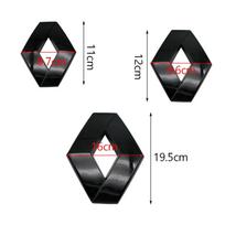 GMZU3 For Renault Megane 2 3 Twingo Clio Talisman Car Badge Front Grille Rear Trunk Hood Lid Logo Decor Cover Emblem Auto Accessories 19.5x16cm