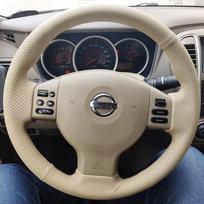yxkpz10 Individualus automobilio vairo pynimo užvalkalas 100% tinka Nissan Tiida 2004-2010 Sylphy 2006-2011 Versa Note 2007-2011 Automobilio priedai black