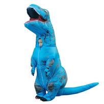 Akį traukiantis pripučiamas T-rex dinozauras kostiumas vaikams Cosplay nuotykiams balta