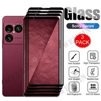 3 Pcs Tempered Glass For Sony Xperia 1 VIII Screen Protector Full Protective Glass For Sony Xperia 5 10 VII V IV III II Sony Xperia 1 VIII skaidri