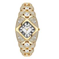 Light luxury full diamond high-end bracelet women's watch niche high-end retro bracelet quartz watch