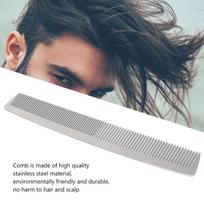 Fine Teeth Hair Styling Comb Stainless Steel Professional Hairdressing Comb  For Salon Hair Comb