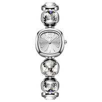 Premium Sugar Cube Diamond Women's Watch Light Luxury Fashion High Value Quartz Watch Bracelet Women's Watch