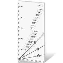 Guide Rulers 1/8 To 2 Inch Straight Line Hems Sew Allowance Ruler Perforated Seam Seam Guide Ruler DIY Allowance Ruler skaidri