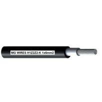 Photovoltaic cable // MG Wires // 1x6mm2, 0,6/1kV black H1Z2Z2-K-6mm2 BK, spool 500m | H1Z2Z2-K-6MM2/500M  | 5904905300027