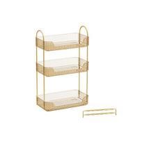 Kosmetikos organizatorius 30,5x16,8x48cm., smėlio spalvos