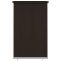 vidaXL Lauko roletas, 145 (plotis) x 230 (aukštis) cm, rudos spalvos, HDPE