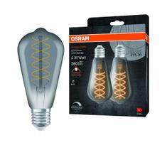 Komplektas 2x dimeriuojamos LED lemputės VINTAGE FILAMENT E27/7,8W/230V 1800K - Osram