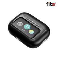 Belaidės ausinės FIT2 A9PRO, su liečiamo ekrano įkrovimo dėklu, juodos