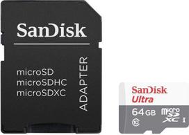 Atminties kortelė Sandisk Ultra microSDXC UHS-I 64GB