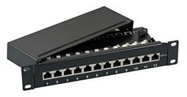 Efb Elektronik EFB EFB Mini-Patchpanel STP 12xRJ45 Cat.6A, 10 "1HE, juodas