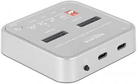 „Delock“ prijungimo stotelė, skirta 1 x M.2 NVMe SSD + 1 x M.2 SATA SSD