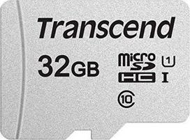 Atminties kortelė Transcend 300S Micro SDHC 32GB 10 klasės UHS-I/U1 V30 kortelė (TS32GUSD300S)