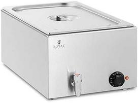 Royal Catering Bain-marie elektrinis šildytuvas su čiaupu GN 1/1 600 W