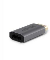 Adapteris - LINDY DisplayPort į HDMI Aktyvus Keitiklis, 8K60Hz, 3840x2160@120Hz, 48Gbps, Pilkas