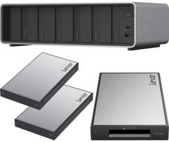 „Lexar Professional Workflow Pro“ prijungimo stotelė su „CFexpress Type B“ skaitytuvu ir 2 x 2 TB SSD