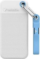 Kietasis diskas Dysk Zewnętrzny Verbatim Pocket SSD 2TB USB-C 3.2 gen.2 balta-Šviesiai mėlynas 32321